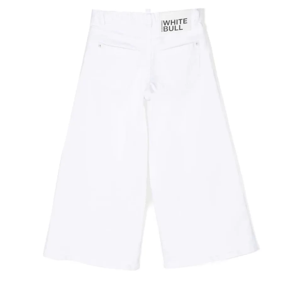 Jean Blanc en Coton Stretch