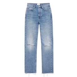 Jean bleu antique détruit