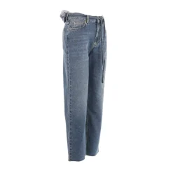 Jean droit avec ceinture