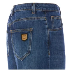 Jean en denim avec fermeture boutonnée frontale