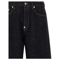 Jean large à revers en denim japonais