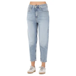 Jean Mom fuselé taille ultra-haute