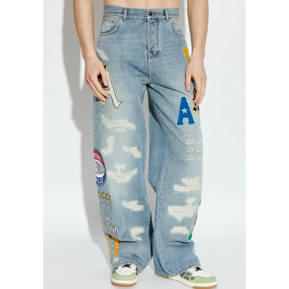 Jeans avec des patchs