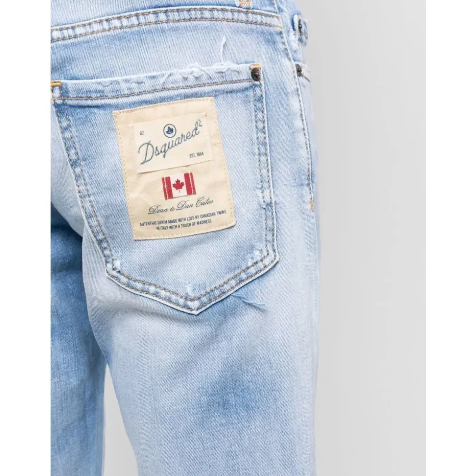 Jeans Slim Fit Coton Élasthanne Italie