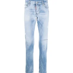 Jeans Slim Fit Coton Élasthanne Italie
