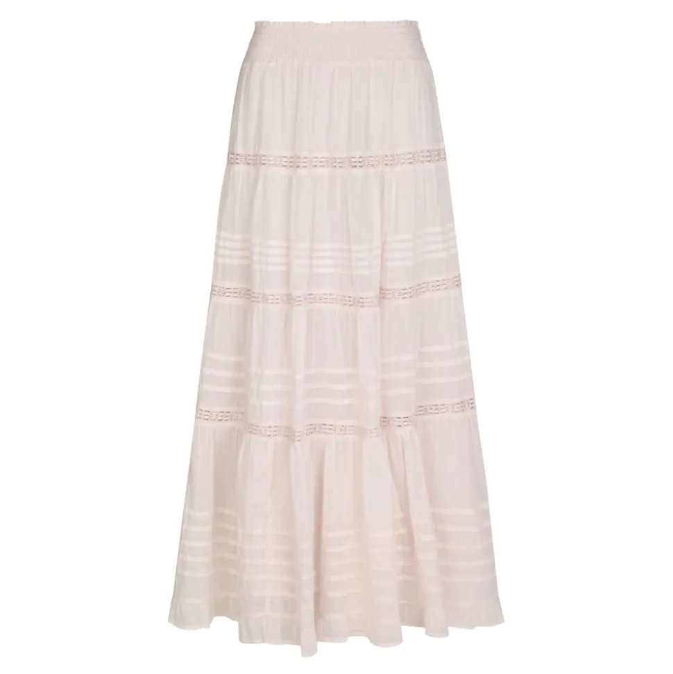 Jupe Longue en Voile Rose Clair