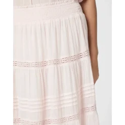 Jupe Longue en Voile Rose Clair