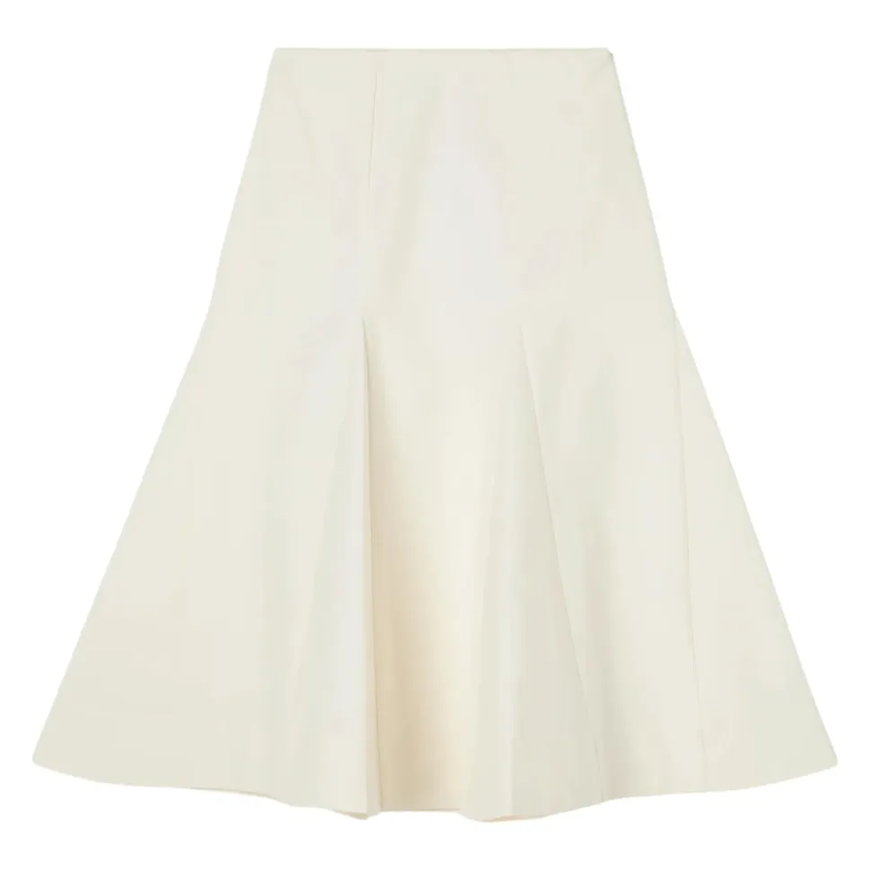 Jupe Midi Sculpturale en Coton