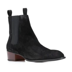 Élégantes Bottines Noires en Cuir