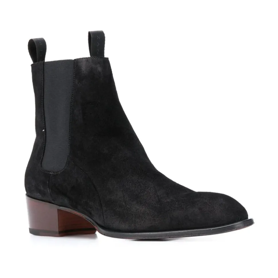 Élégantes Bottines Noires en Cuir