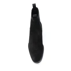 Élégantes Bottines Noires en Cuir