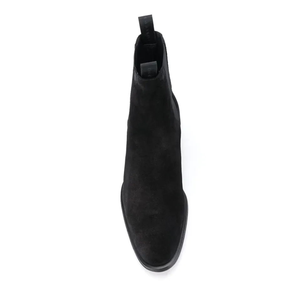 Élégantes Bottines Noires en Cuir
