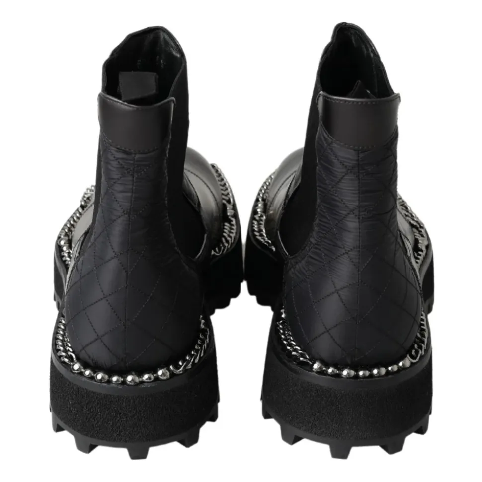 Élégantes Bottines Stretch Cheville Noires