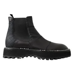 Élégantes Bottines Stretch Cheville Noires