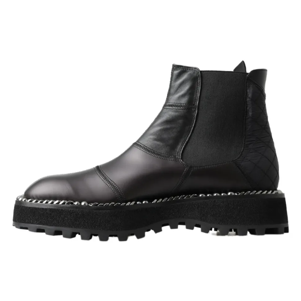 Élégantes Bottines Stretch Cheville Noires
