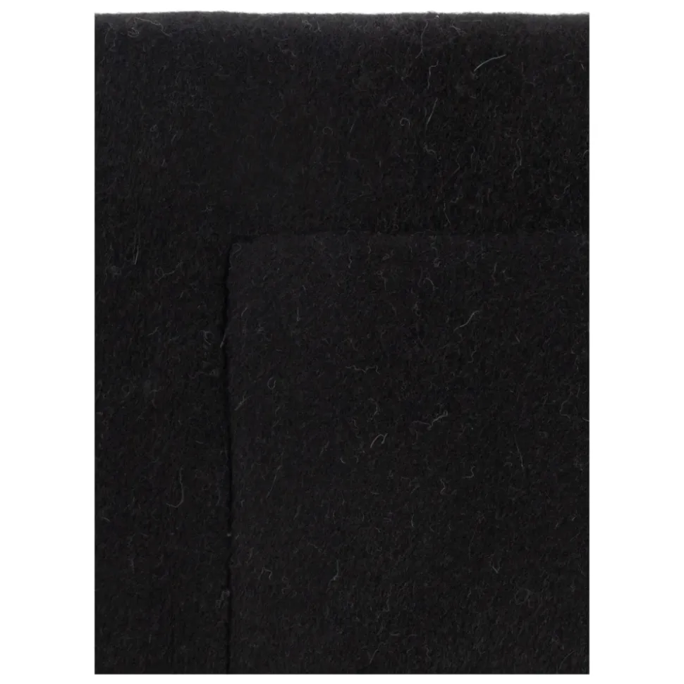 Logo Alpaca Wool Blend Hooded Scarf