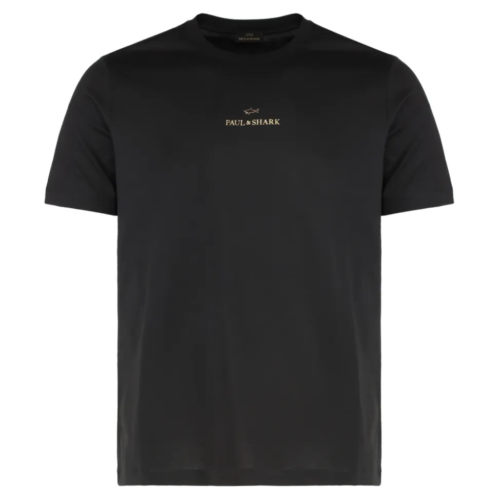 Logo T-shirt en Coton Col Rond