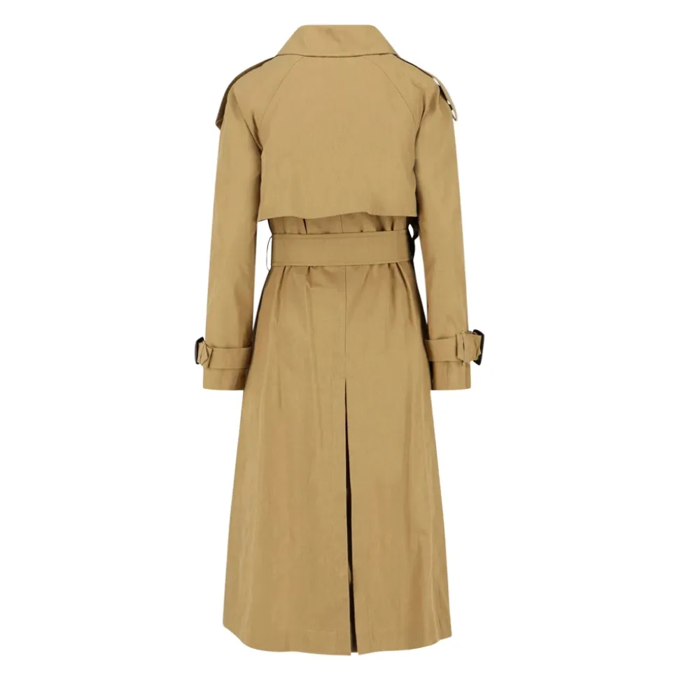 Long Trench-Coat Fitzrovia en Toile avec Doublure