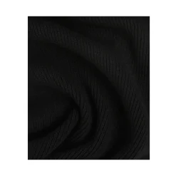 Longue Écharpe Noire avec Logo Essentiel