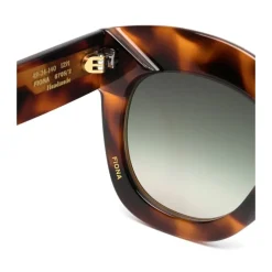 Lunettes de Soleil Marron/Havane avec Accessoires