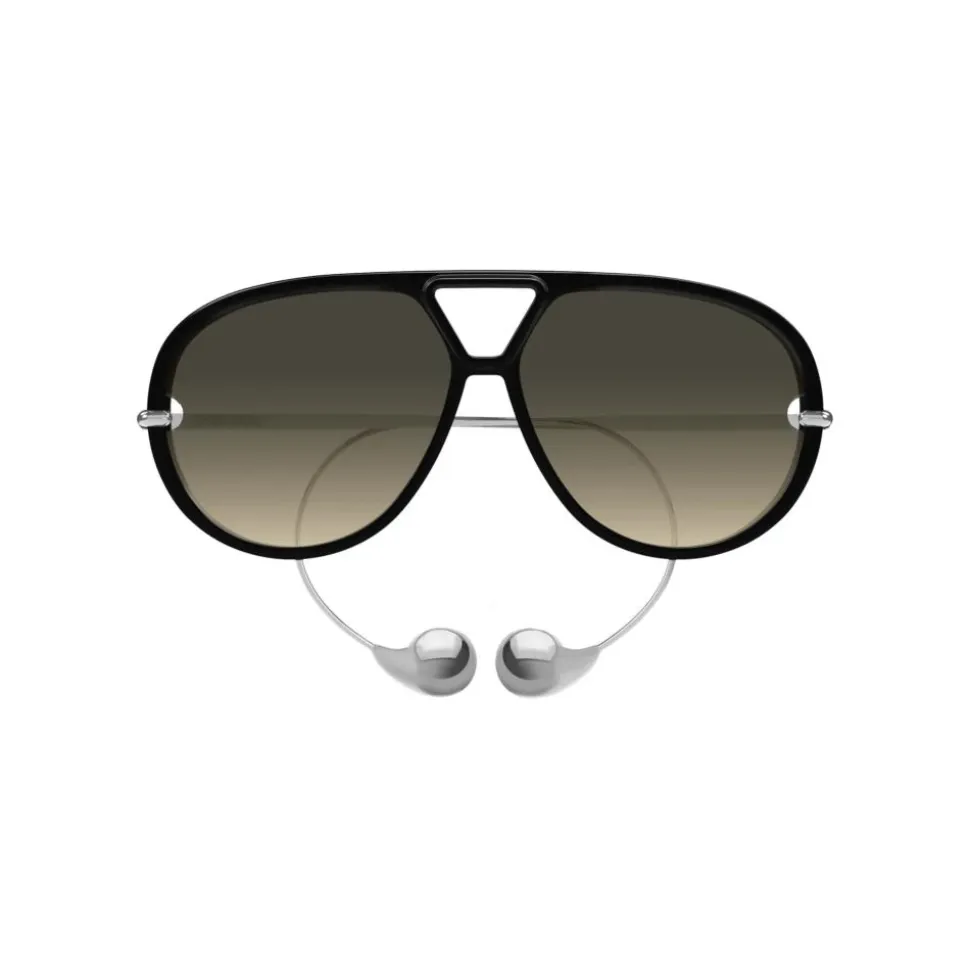 Lunettes de soleil noires/marron ombrées