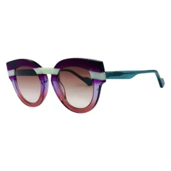 Lunettes de Soleil Rayées Colorées Faites Main