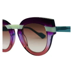 Lunettes de Soleil Rayées Colorées Faites Main