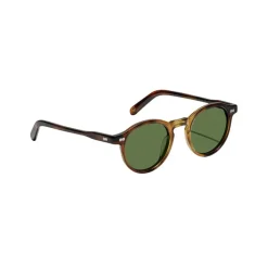 Lunettes de Soleil Tabac Vert Carré Marron