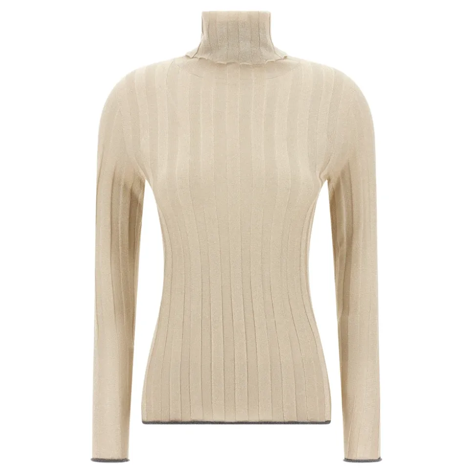 Lurex Turtleneck Sweater
