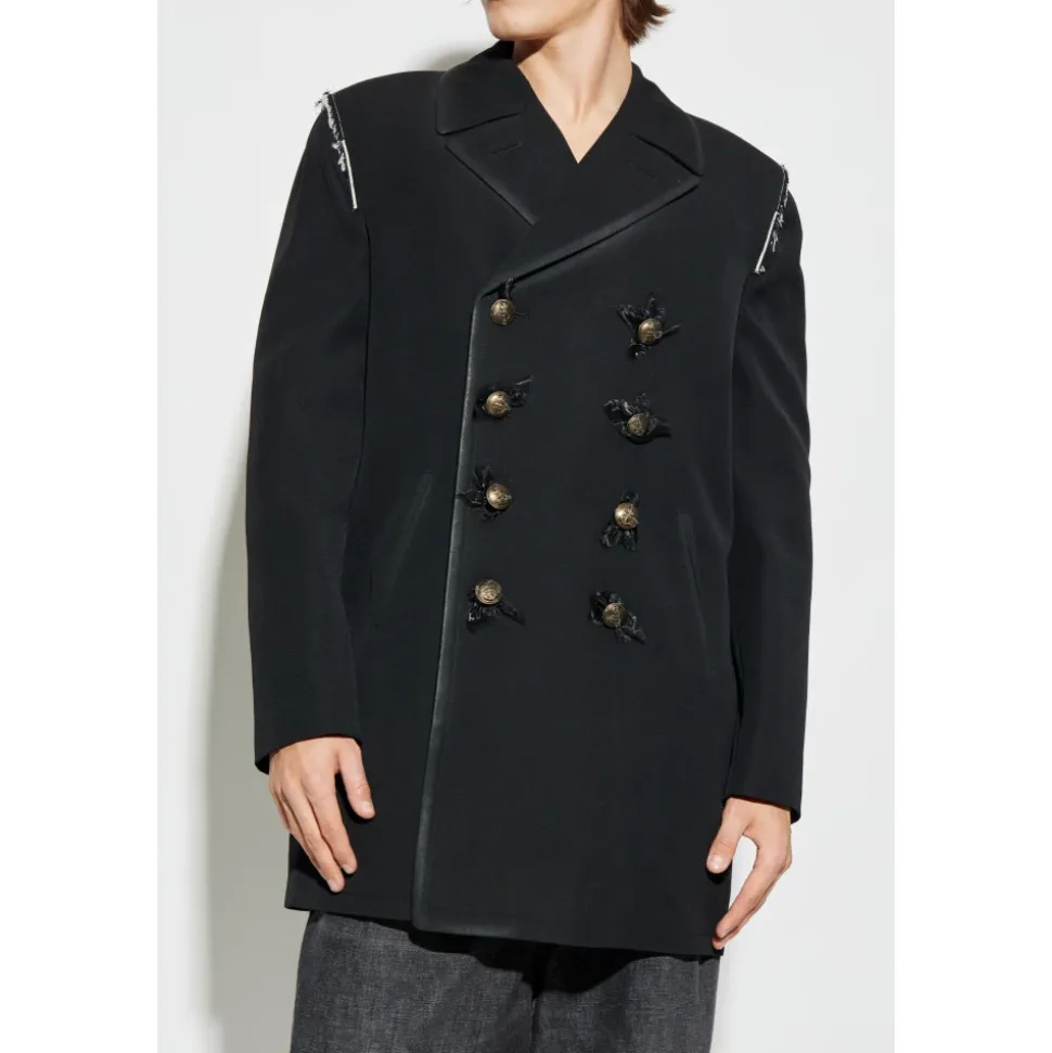Manteau court croisé