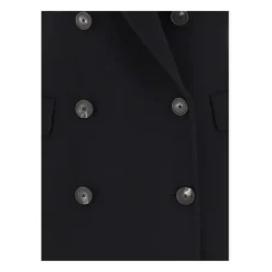 Manteau croisé en laine et cachemire