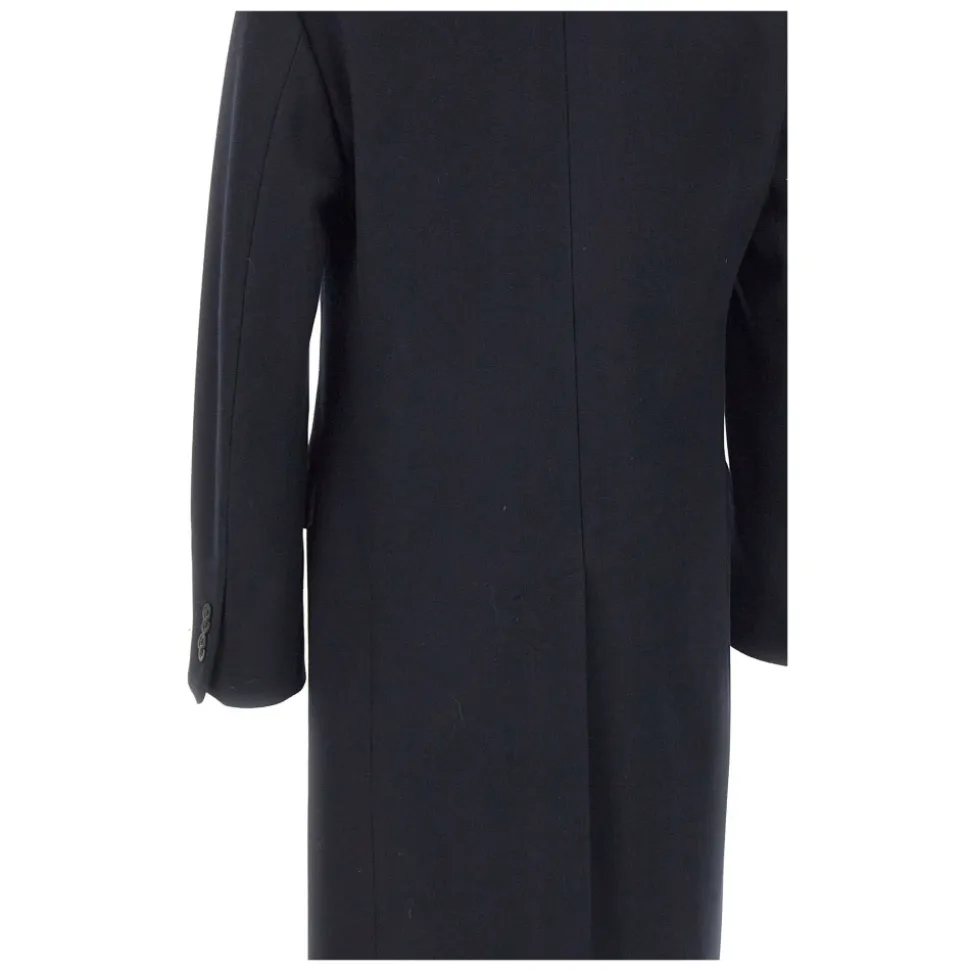 Manteau croisé en laine et cachemire