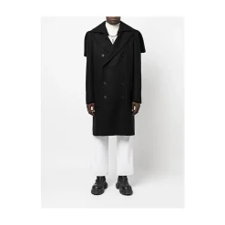 Manteau en laine mélangée à double boutonnage