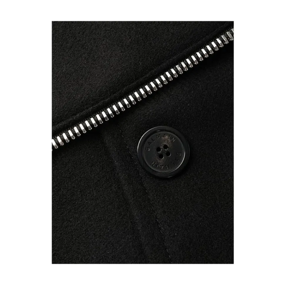 Manteau en laine mélangée à double boutonnage