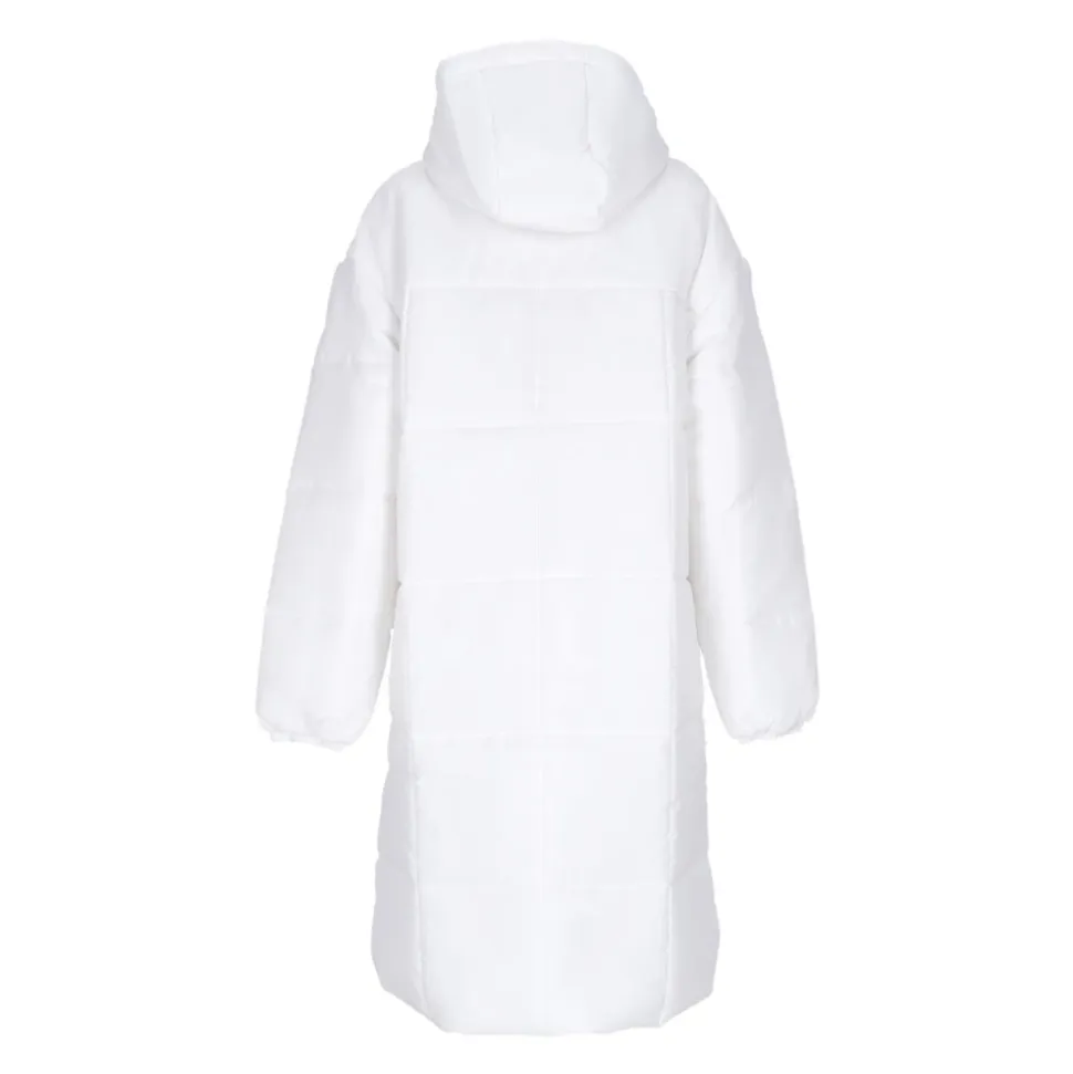 Manteau Long Duvet Parka Classique Blanc/Noir
