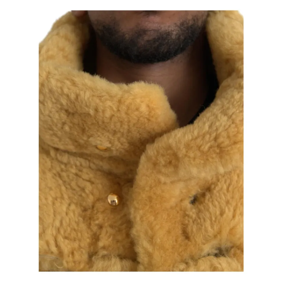Manteau Matelassé en Peau lainée