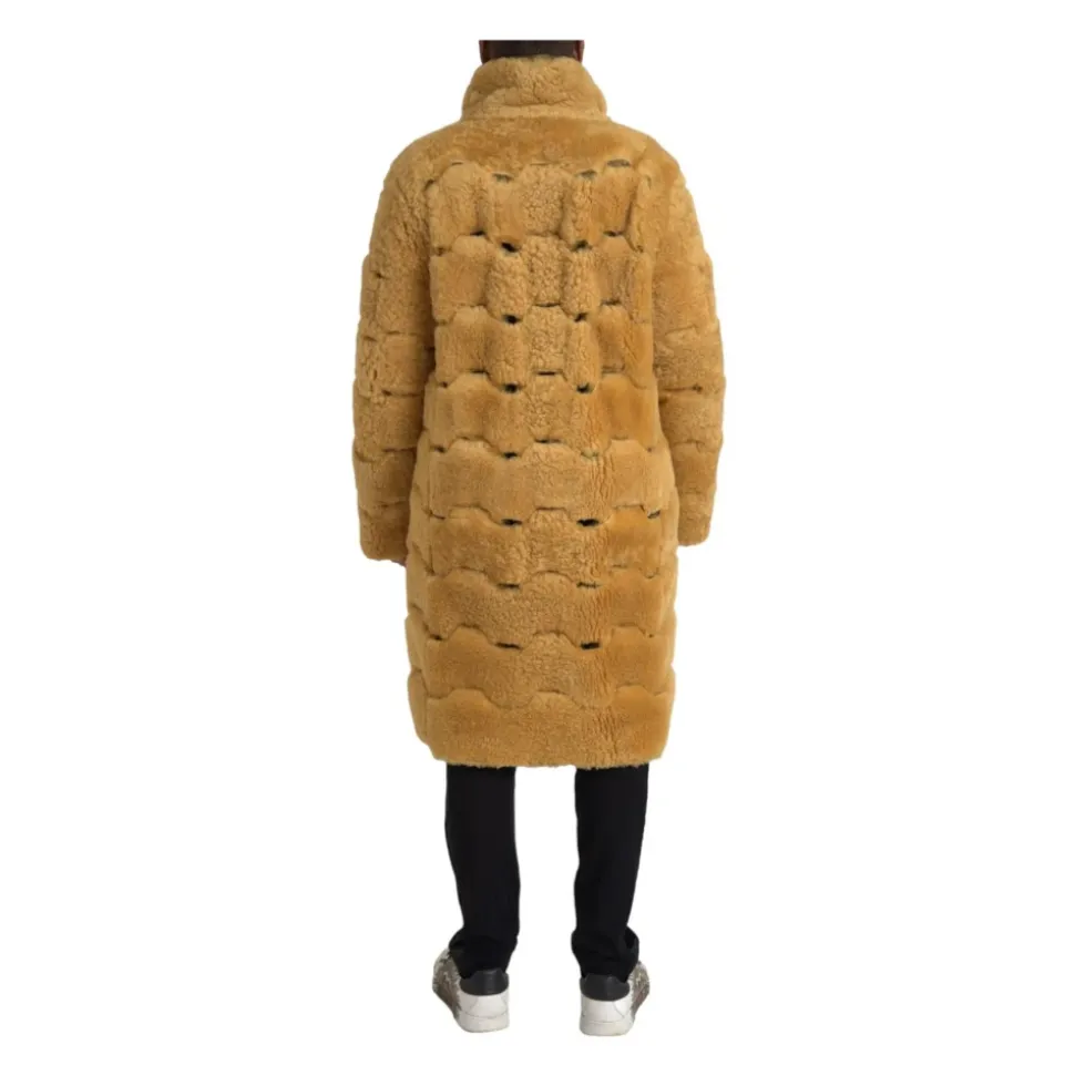 Manteau Matelassé en Peau lainée