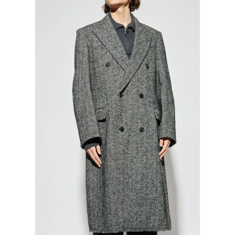 Manteau à motif chevrons