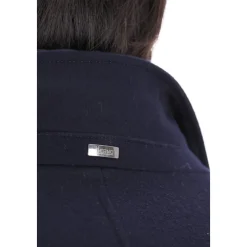 Manteau rembourré en laine bleue