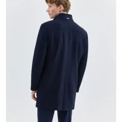 Manteau Trois-Quarts Piqué avec Gilet Détachable