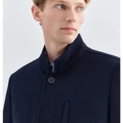Manteau Trois-Quarts Piqué avec Gilet Détachable