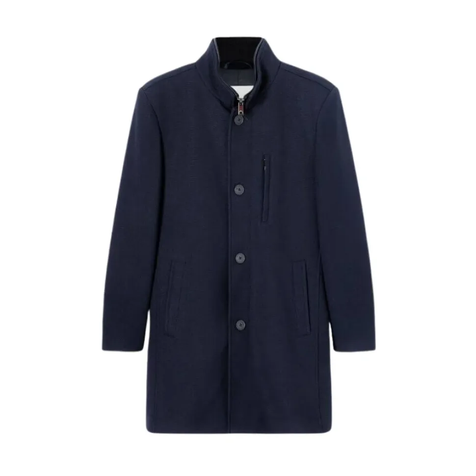 Manteau Trois-Quarts Piqué avec Gilet Détachable