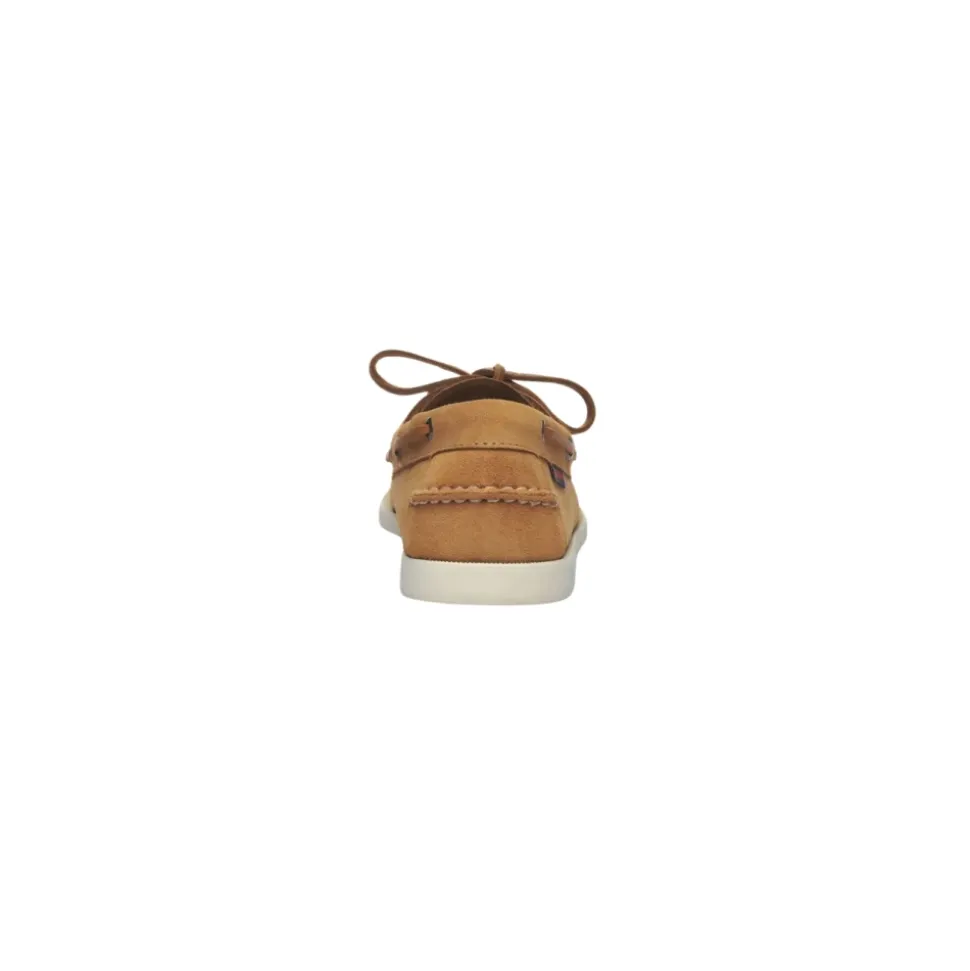 Mocassin en cuir fait main marron cognac