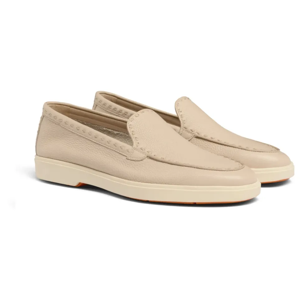Mocassin en cuir foulonné