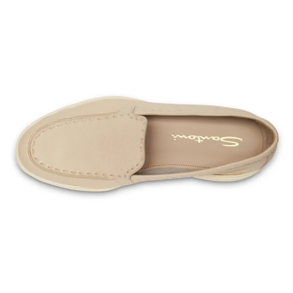 Mocassin en cuir foulonné