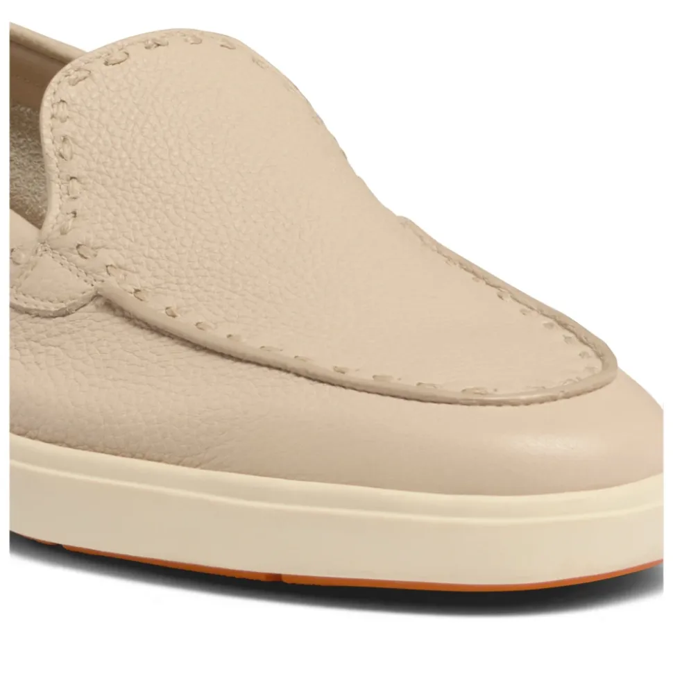 Mocassin en cuir foulonné