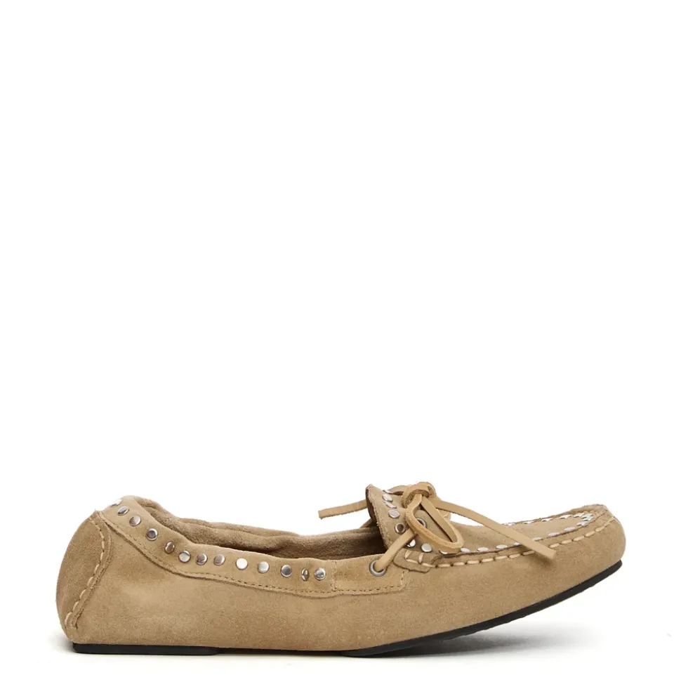 Mocassin en Daim Beige