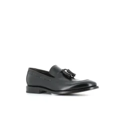 Mocassin Noir avec Pompon