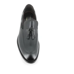 Mocassin Noir avec Pompon