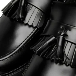 Mocassin Noir à Glands